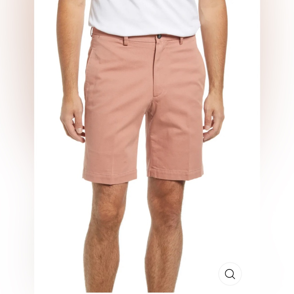 Berle Khaki Flat Front Shorts 32